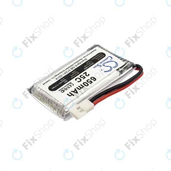 Baterie pentru Hubsan X4 H107, 650mAh, Li-Pol, 3.7V, H107C-A24, HQ