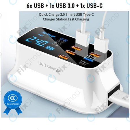 Asometech Model E - Statie de incarcare USB (USB 3.0, USB-C)