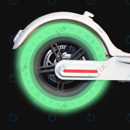 Xiaomi Mi Electric Scooter 1S, 2 M365, Essential, Pro, Pro 2 - Anvelopă Durabilă Completă Tubeless (Green Fluorescent)