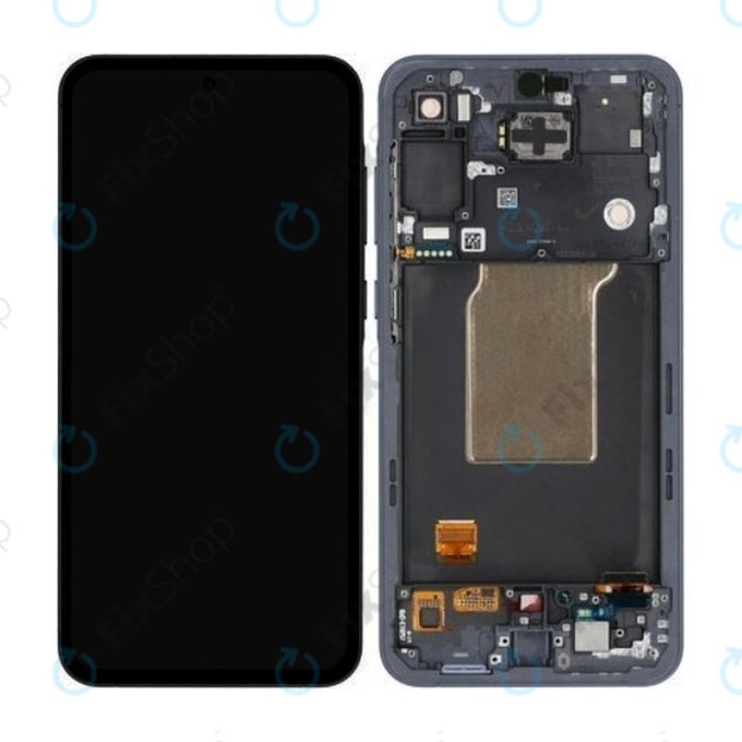 Samsung Galaxy A55 A556B - Ecran LCD + Sticlă Tactilă + Ramă (Awesome Navy) TFT