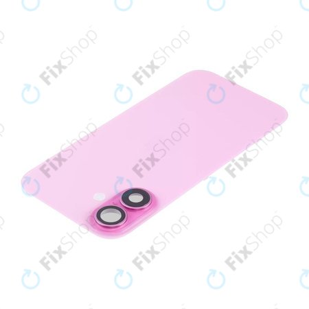 Apple iPhone 16 Plus - Sticlă pentru carcasa din spate + Sticlă cameră + Placă metalică + Magneți MagSafe (Pink)