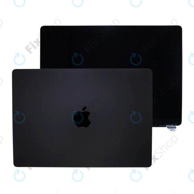 Display LCD pentru MacBook Pro 14", A3112, A3185 (2024), cu sticlă frontală și capac, Space Black, 661-41794, Genuine Apple