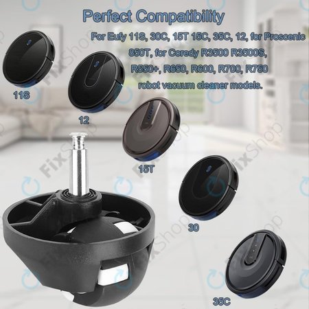 Eufy Robovac-series - Roată fata (Negru)