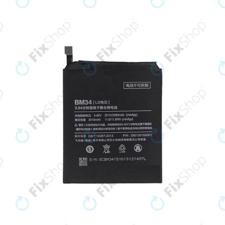 Xiaomi Mi Note - Baterie BM34 3010mAh
