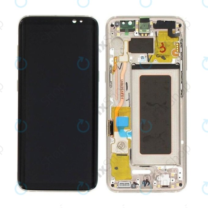 Samsung Galaxy S8 G950F - Ecran LCD + Sticlă Tactilă + Ramă (Maple Gold) - GH97-20457F, GH97-20473F, GH97-20458F, GH97-20629F Genuine Service Pack