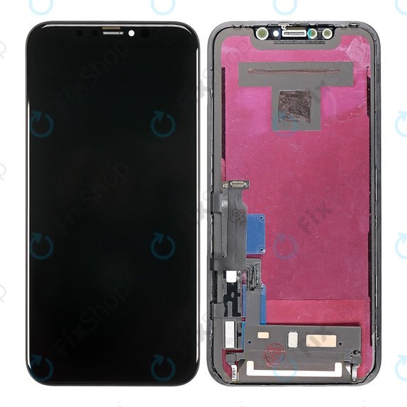 Ecran pentru iPhone XR, Sticlă tactilă cu ramă