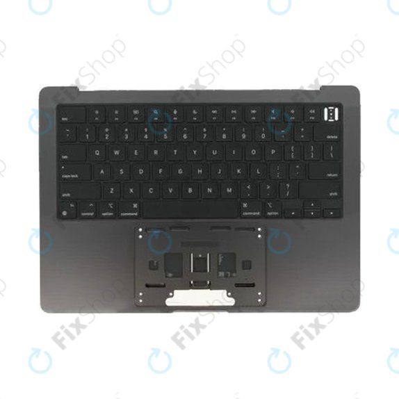 Ramă superioară tastatură pentru MacBook Pro 14", A3185 (2024), cu tastatură US și baterie, Space Black, 661-50210, Genuine Apple