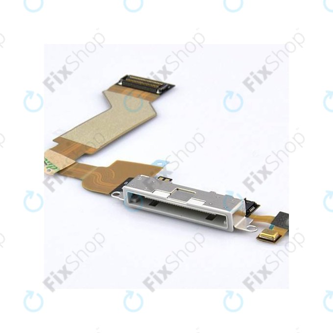 Apple iPhone 4S - Conector de Încărcare + Microfon + Cablu Flex (White)