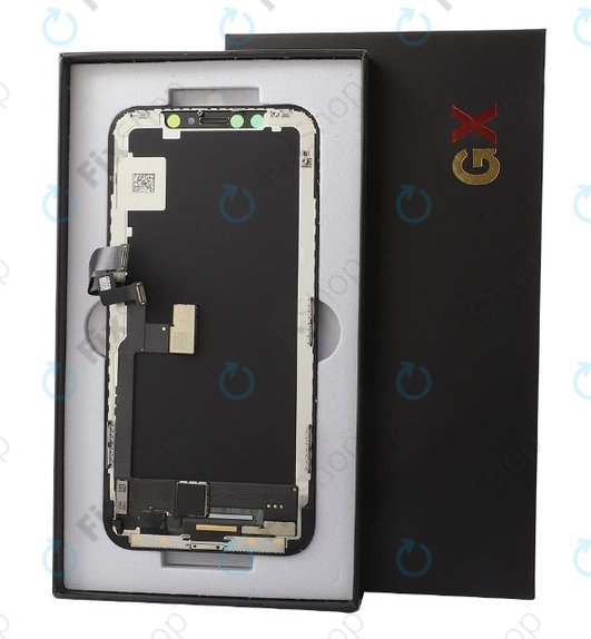 Ecran Hard OLED pentru iPhone XS Max, Sticlă tactilă cu ramă, FixPremium