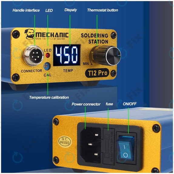 Mechanic T12 Pro - Statie de lipit digitală (Blue)