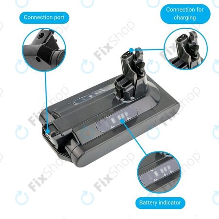 Dyson V10 - Baterie 969352-02, SV12, 206340 Li-Ion 25.2V 2500mAh HQ