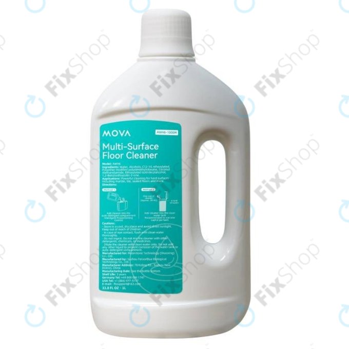 Soluție de curățare pentru pardoseli, 1 l pentru Dreame Bot L10s Ultra, L20 Ultra, L30 Ultra, Xiaomi Robot Vacumm S20