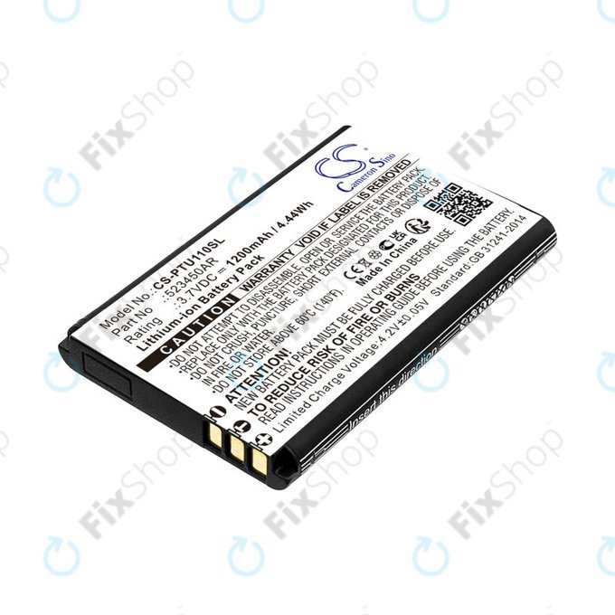 Baterie pentru Panasonic Kx-Tf200, Kx-Tu110, 1200mAh, Li-Ion, 3.7V, 523450AR, HQ