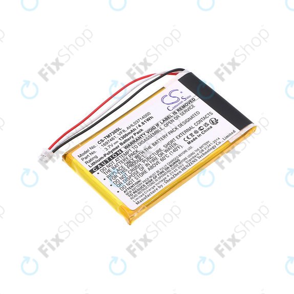 Baterie pentru TomTom Go 530 Live, 630T, 720, 730T, 930T, 1697461, Li-Polymer, 3.7V, 1300mAh, HQ
