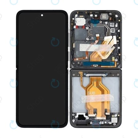 Xiaomi Mix Flip 2405CPX3DC - Ecran LCD + Sticlă Tactilă + Ramă (Black) - 560002000N800 Genuine Service Pack