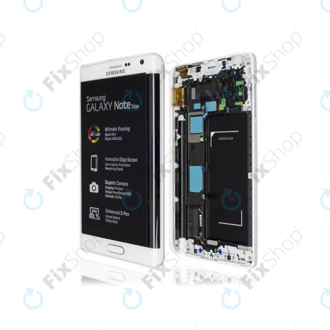 Samsung Galaxy Note Edge N915FY - Ecran LCD + Sticlă Tactilă + Ramă (Black) - GH97-16636A Genuine Service Pack