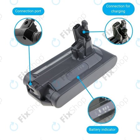 Dyson V10 - Baterie 969352-02, SV12, 206340 Li-Ion 25.2V 3000mAh HQ