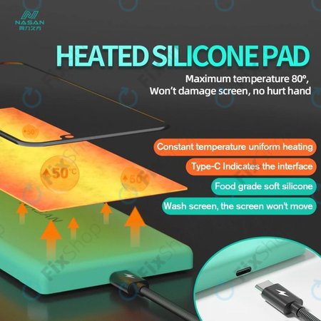 Nasan - Pernă de încălzire compactă pentru demontarea ecranelor LCD