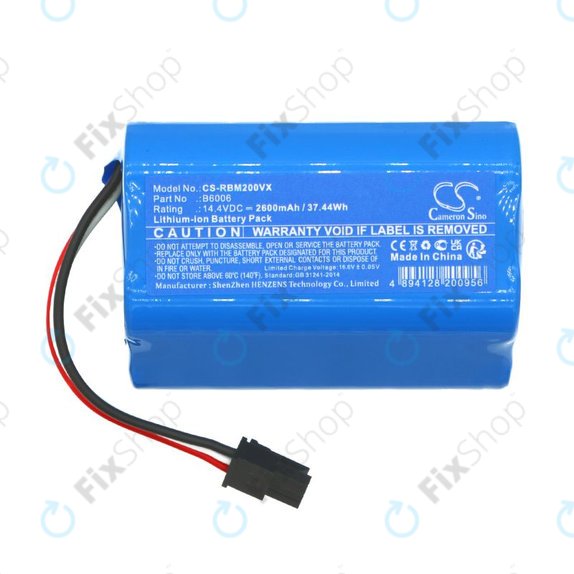 Baterie pentru Robzone Moppy 2.0, 2600mAh, Li-Ion, 14.4V, B6006, HQ