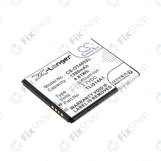 Baterie pentru Alcatel OneTouch Evolve, 1300mAh, Li-Ion, 3.7V, TLi014A1, HQ
