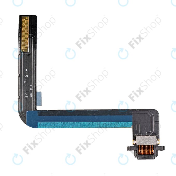 Apple iPad (6th Gen 2018) - Conector de Încărcare + Cablu Flex (Black)
