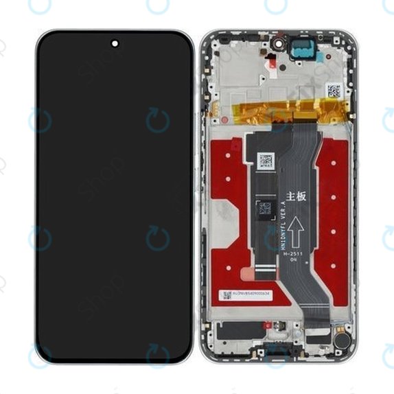 Honor 400 - Ecran LCD + Sticlă Tactilă + Ramă (Meteor Silver) - 0235APNS Genuine Service Pack