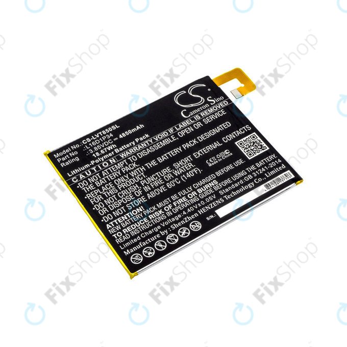 Baterie pentru Lenovo Tab 4, Lenovo TB850, 4850mAh, Li-Pol, 3.85V, L16D1P34, HQ
