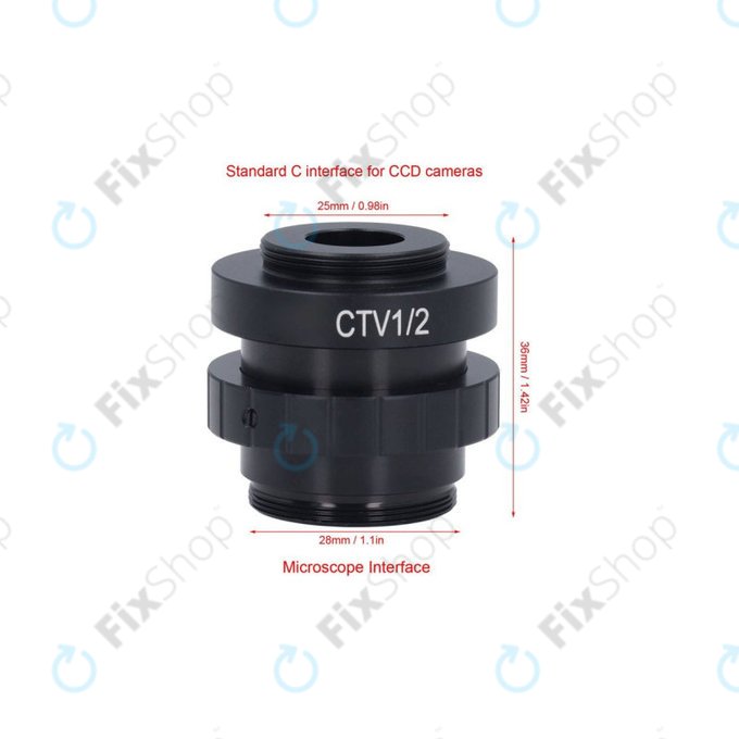 Adaptor CTV 1/2" C-Mount pentru microscop