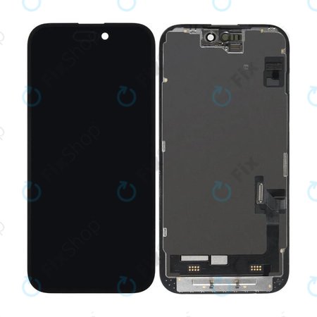 Apple iPhone 15 - Ecran LCD + Sticlă Tactilă + Ramă Hard OLED FixPremium