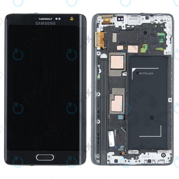 Samsung Galaxy Note Edge N915FY - Ecran LCD + Sticlă Tactilă + Ramă (Black) - GH97-16636A Genuine Service Pack