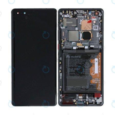 Huawei Mate 40 Pro NOH-NX9 - Ecran LCD + Sticlă Tactilă + Ramă + Baterie (Black) - 02353YMT Genuine Service Pack