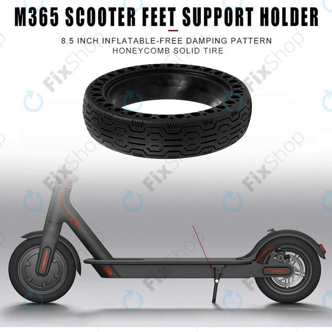 Xiaomi Mi Electric Scooter 1S, 2 M365, Essential, Pro, Pro 2 - Anvelopă Durabilă Completă Tubeless (Tip 2) (Black)