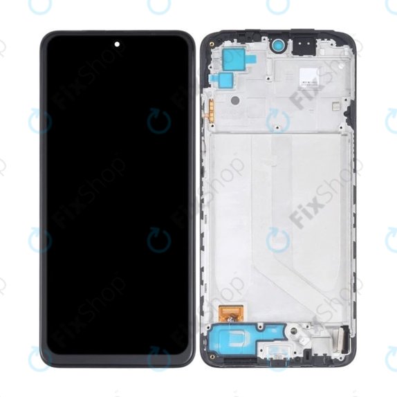 Xiaomi Redmi Note 10 - Ecran LCD + Sticlă Tactilă + Ramă (Black) TFT