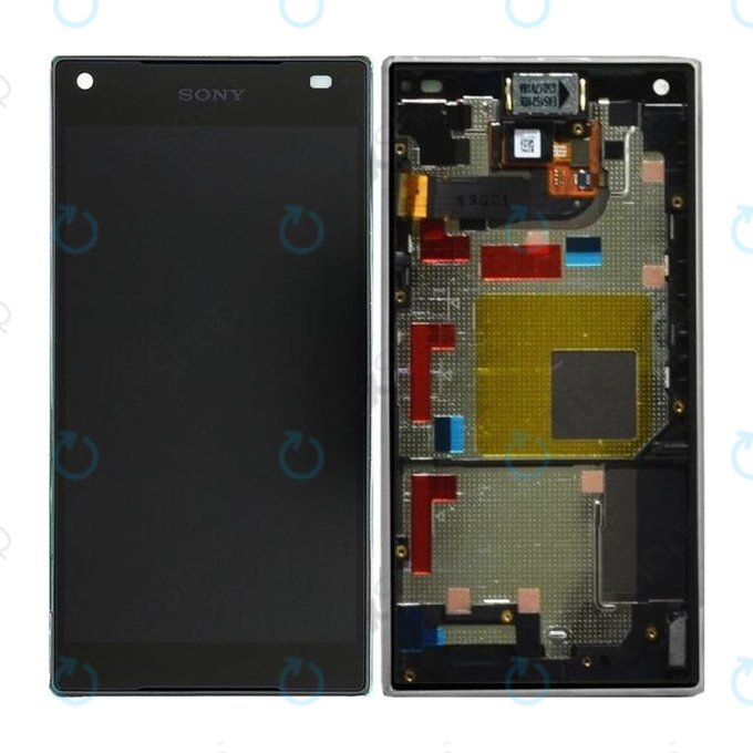 Sony Xperia Z5 Compact E5803 - Ecran LCD + Sticlă Tactilă + Ramă (Graphite Black) - 1297-3728 Genuine Service Pack