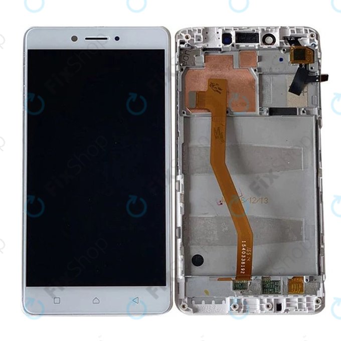 Lenovo K6 Note K53a48 - Ecran LCD + Sticlă Tactilă + Ramă (White) TFT