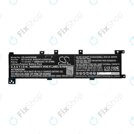Baterie pentru Asus A705QA, Asus F705MA-Bx030t, 3600mAh, Li-Pol, 11.52V, B31N1635, HQ