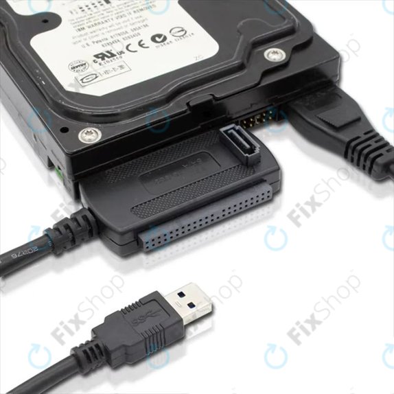 Adaptor USB 2.0 la IDE / SATA pentru HDD/SSD de 2,5" și 3,5", cu alimentare EU