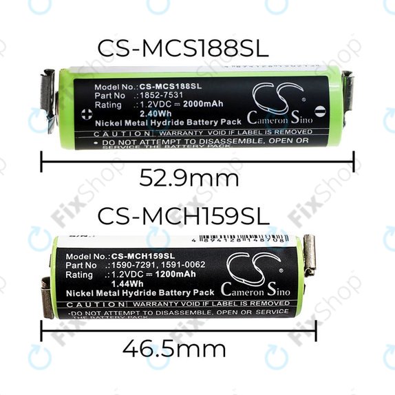 Baterie pentru Moser Easy Style 1881, 2000mAh, Ni-MH, 1.2V, 1852-7531, HQ