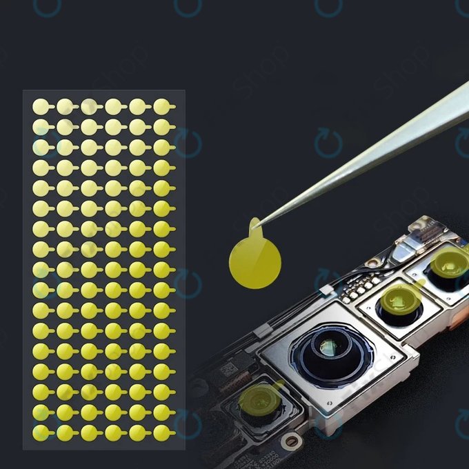 Autocolante de protecție antipraf pentru cameră și senzor infraroșu - 100buc