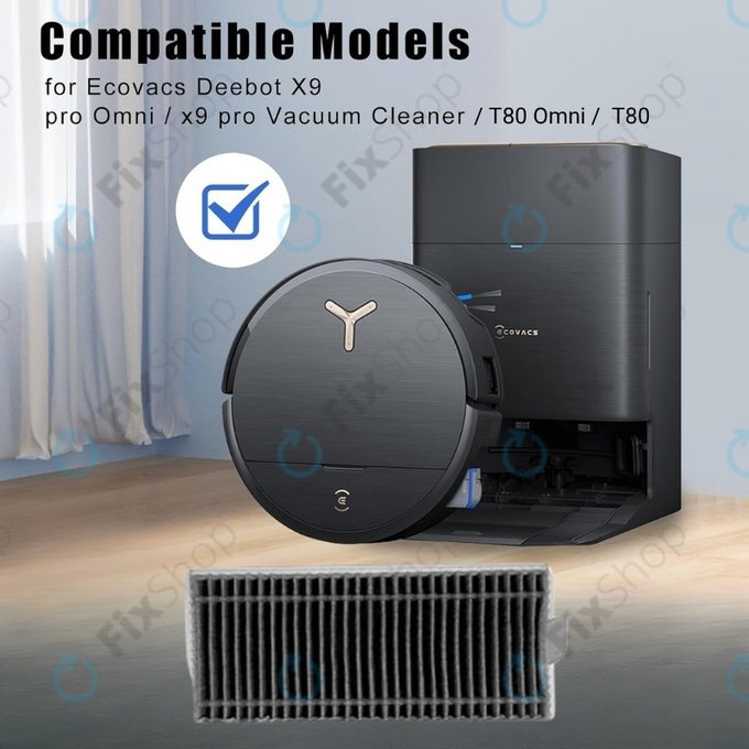 Ecovacs Deebot X9 Pro Omni, X9 Pro, T80 Omni, T80 - Filtru HEPA