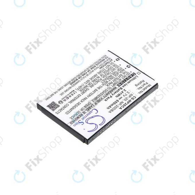 Baterie pentru Casio Exilim Card Ex-S880, 650mAh, Li-Ion, 3.7V, NP-20, HQ