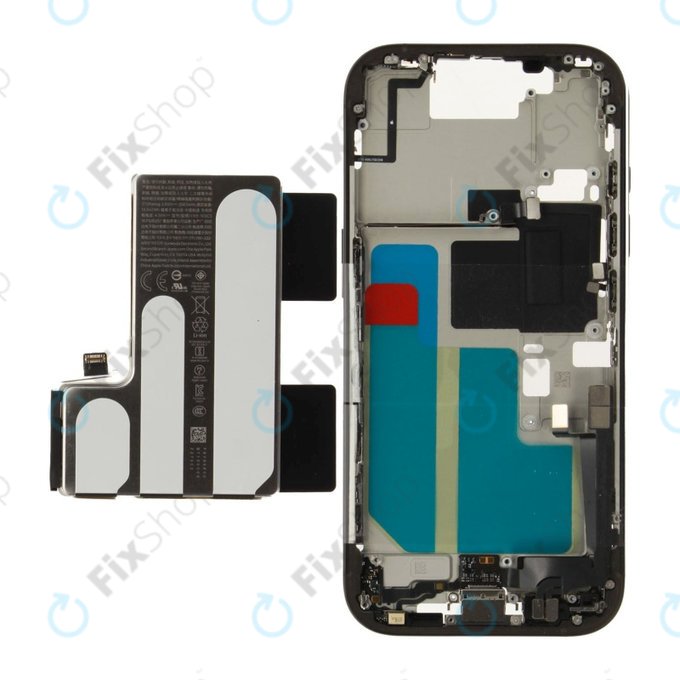 Ramă Mijlocie cu Baterie iPhone 16 Pro | Black Titanium | ZD076-00689 | Genuine Apple