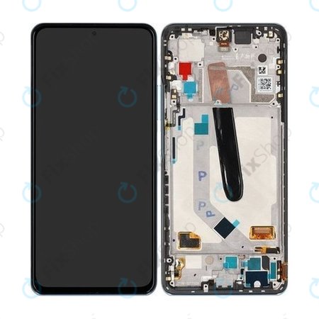 Xiaomi Mi 11i - Ecran LCD + Sticlă Tactilă + Ramă (Celestian Silver) - 5600040K1100 Genuine Service Pack