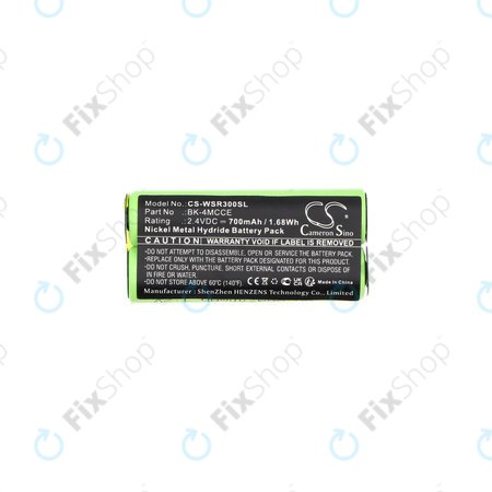 Baterie pentru Waterpik 900 Sonic Toothbrush, Sensonic Plus Sr-3000, 700mAh, Ni-MH, 2.4V, BK-4MCCE, HQ