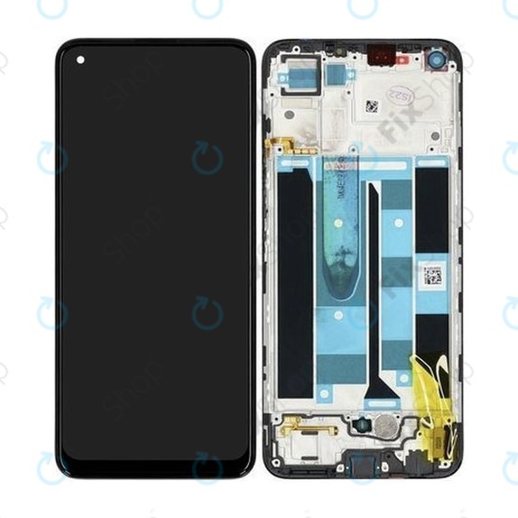 Realme 8 RMX3085 - Ecran LCD + Sticlă Tactilă + Ramă (Cyber Black) - 4906919 Genuine Service Pack