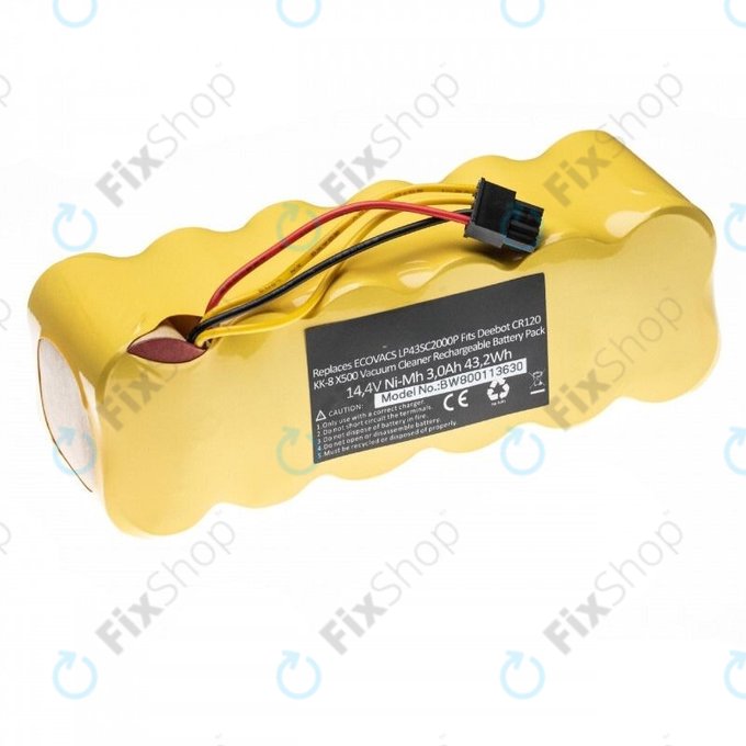 Ecovacs Deebot CR120, KK-8, X500 - Baterie LP43SC2000P Ni-MH 14.4V 3000mAh