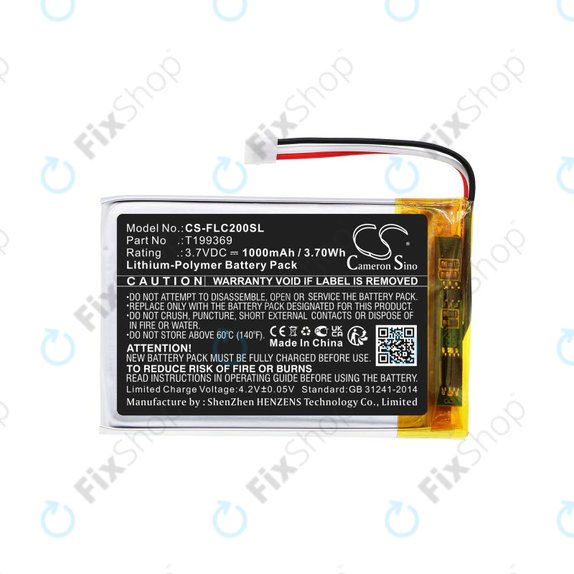 Baterie pentru FLIR C2, C3, 1000mAh, Li-Pol, 3.7V, T199369, HQ