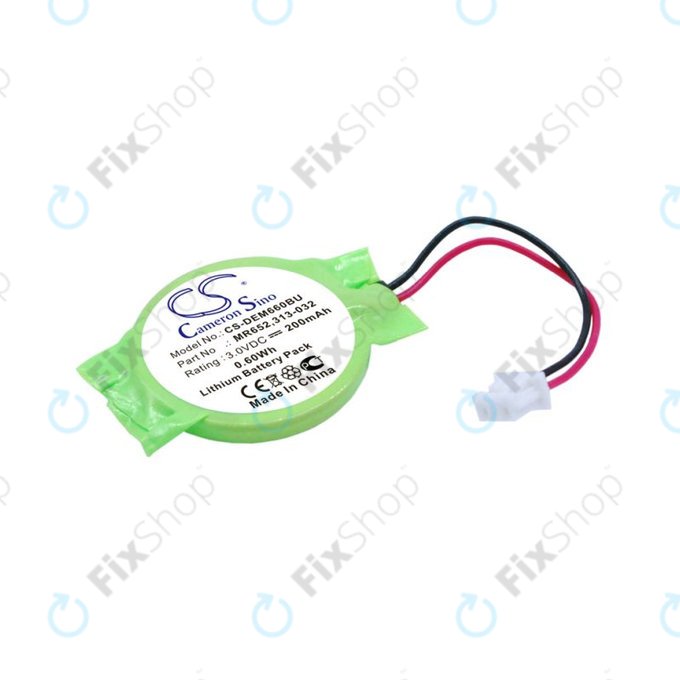 Baterie de rezervă pentru Dell Latitude E6320, 200mAh, Lithium, 3V, 077-A00, HQ