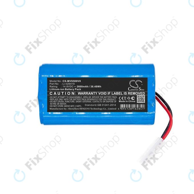 Xiaomi Essential (Mijia G1), Flyco FC-series, myVacBot SN500, Panasonic MC-series, Phicomm X3, Puppy R-series - Baterie Li-026418 Li-Ion 14.8V 2600mAh HQ