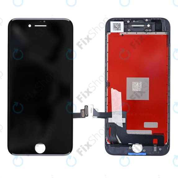 Ecran pentru iPhone 8, SE (2020), SE (2022), Black, Sticlă tactilă cu ramă, Refurbished